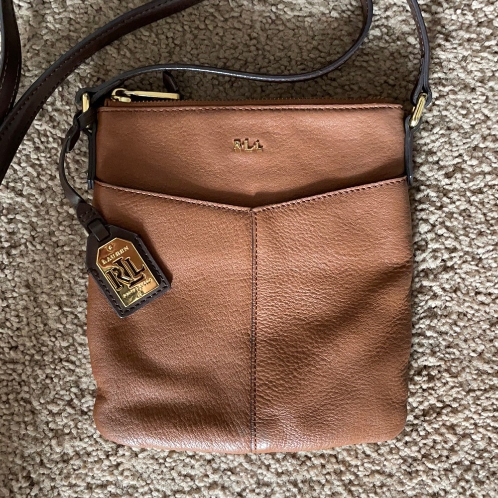 Genuine Leather Ralph Lauren Cross Body Purse